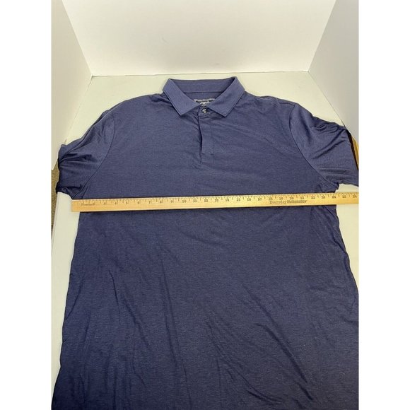 Charles Tyrwhitt Other - Charles Tyrwhitt Men's Long Sleeve Jersey Polo Size 2XL Blue Cotton Soft Collar